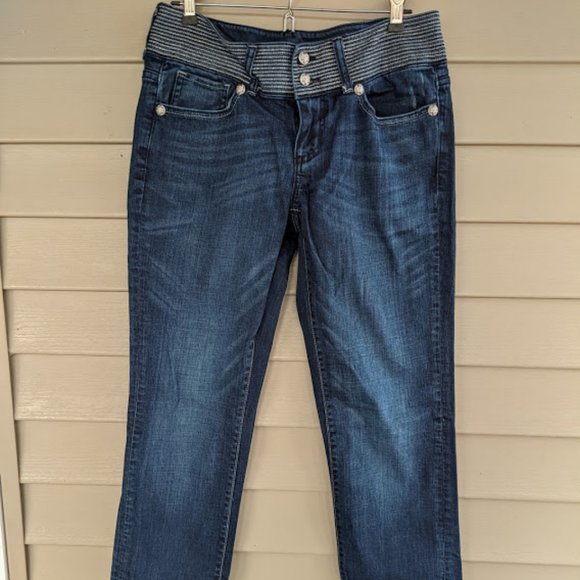 Seven 7 Womens Bootcut Jeans Medium Wash Size 4 - Picture 1 of 6
